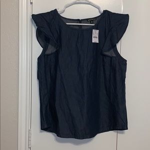 Jcrew Factory ruffle sleeve top